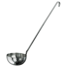 Louche Inox Monobloc manche 3mm champ rond